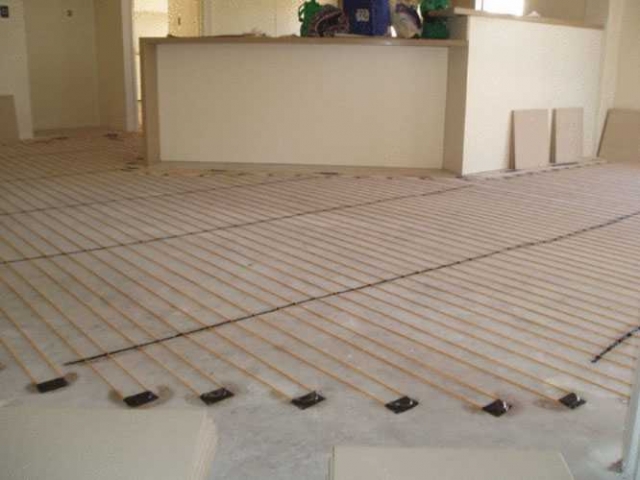 inscreed floor heating living areas