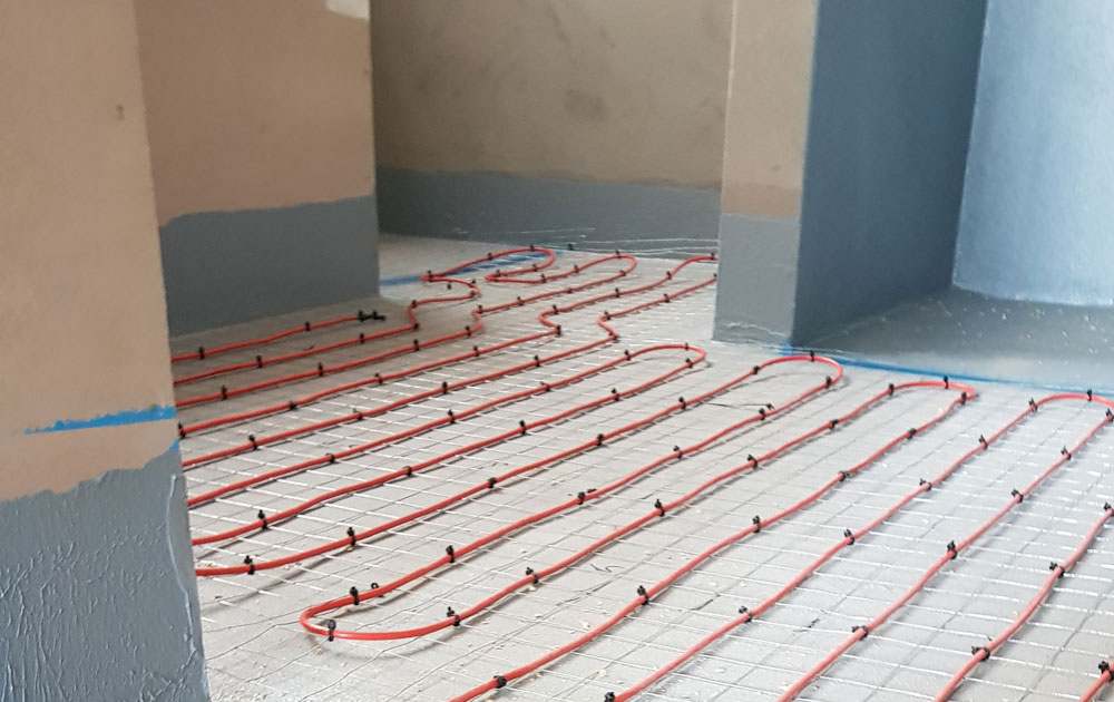 inscreed under floor heating for bathroom