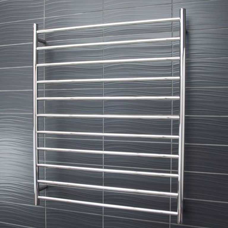 11 bar round heated towel rail RTR05